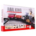 Diaľkovo ovládaná Železnica s koľajami pre deti 3+ Funkcia dymu + Zvuky Svetlá