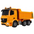 Vyklápací Mercedes-Benz Arocs pre deti 6+ Diaľkovo ovládaný model 1:20 Zvuky Svetlá
