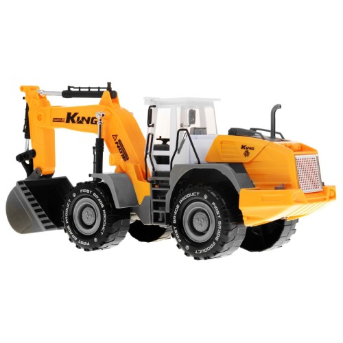 Bager pre deti 3+ Pohyblivá lopata + Otvárateľná kapota + Atrapa motora.