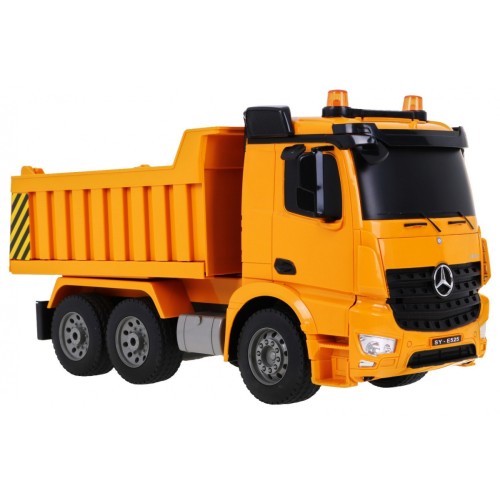 Vyklápací Mercedes-Benz Arocs pre deti 6+ Diaľkovo ovládaný model 1:20 Zvuky Svetlá