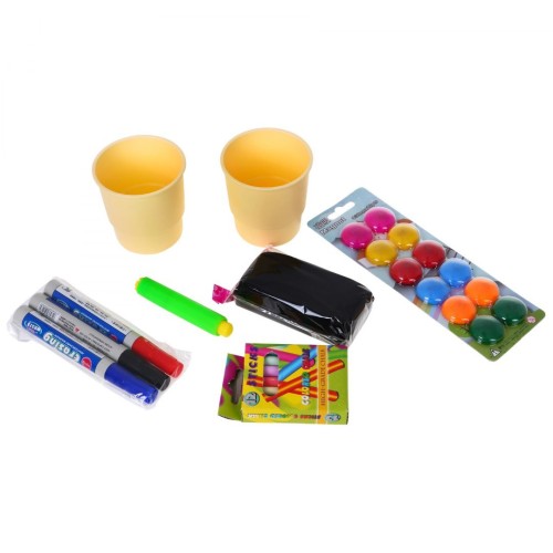 Veľká Dvojstranná Tabuľa pre deti 3+ Ružová + Kriedová magnetická doska + Príslušenstvo