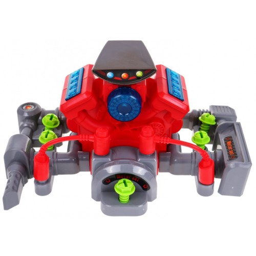 Dielňa s motorom pre deti 3+ Zvuky Svetlá + Náradie + Príslušenstvo + Stolík majstra kutila