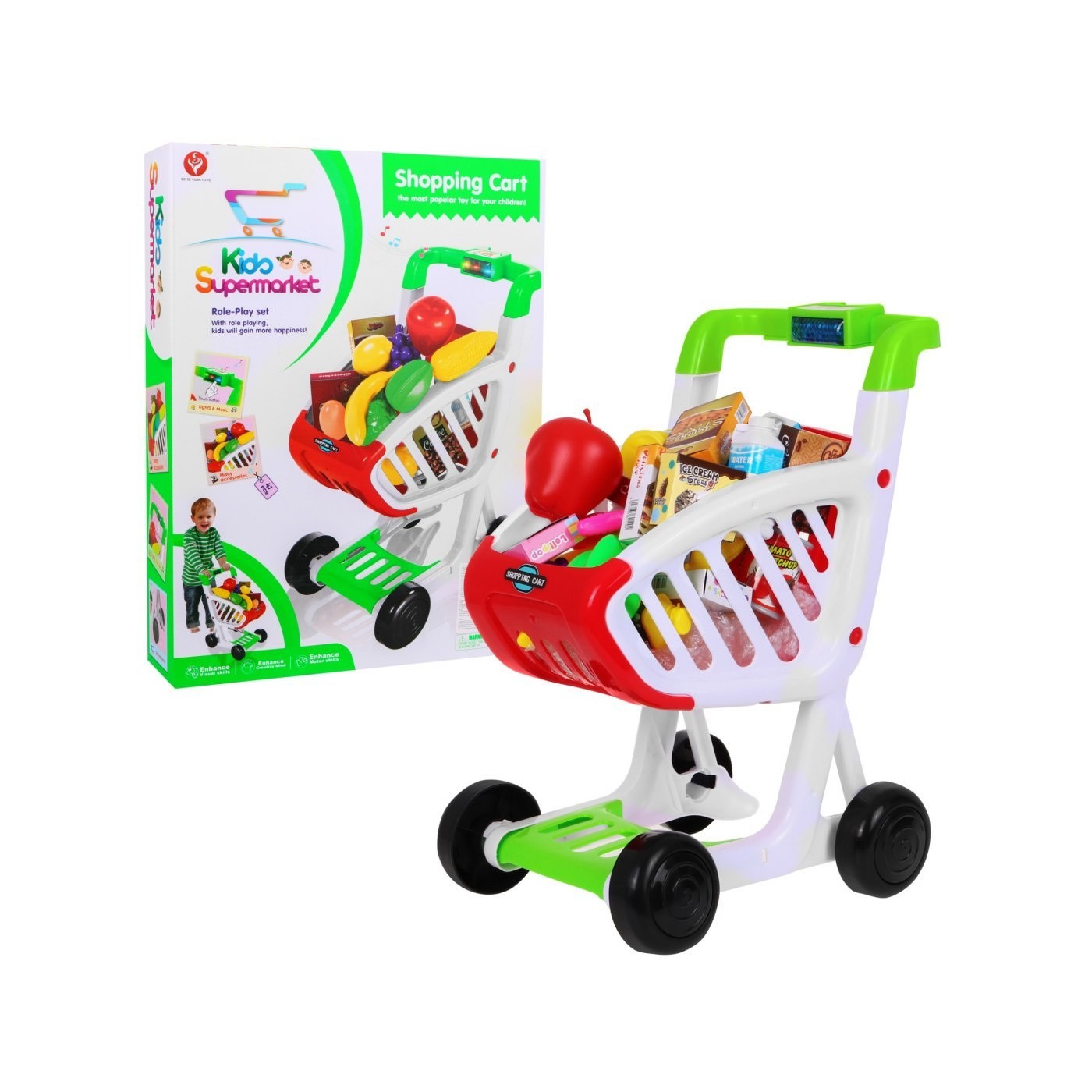 Obrovský Nákupný Vozík Sada Príslušenstva