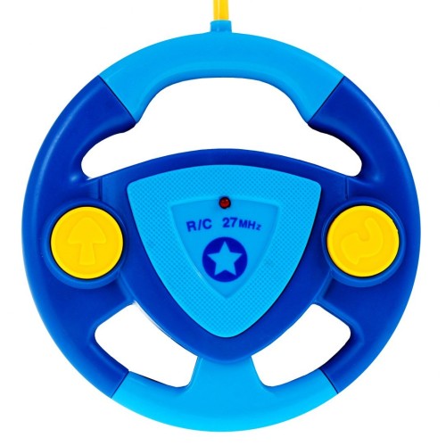 Diaľkovo ovládané Policajné autíčko pre deti 3+ Ovládač Volant + Figúrka policajta + Zvuky Svetlá