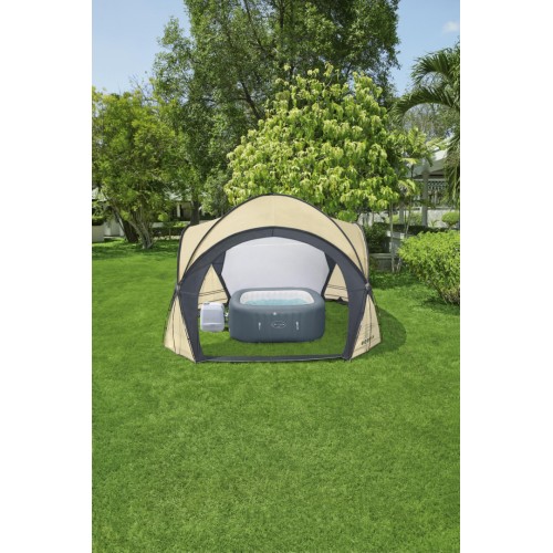 Stan pre Vírivku Lay-Z-Spa Ochranný pavilón 390x390x255cm BESTWAY + Moskytiéry + Odopínateľné dvere