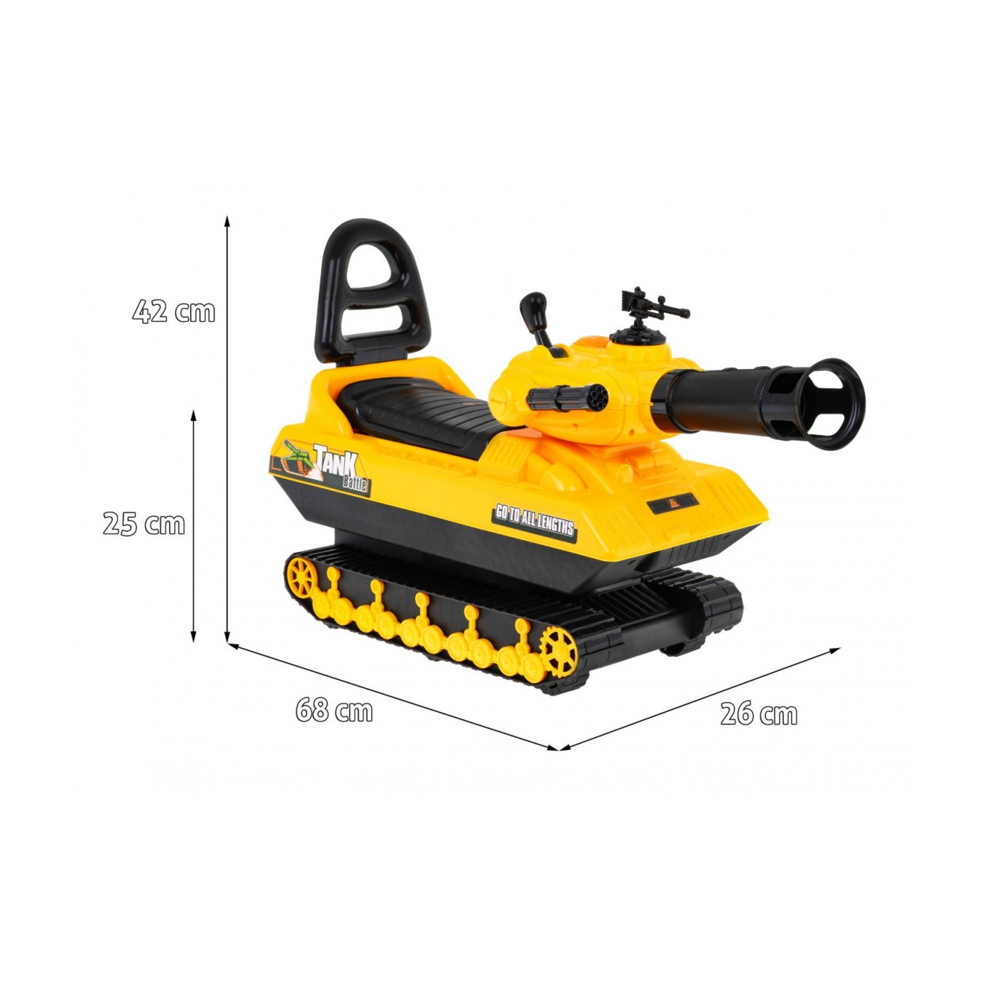 Odrážadlo Tank Tlačná rukoväť