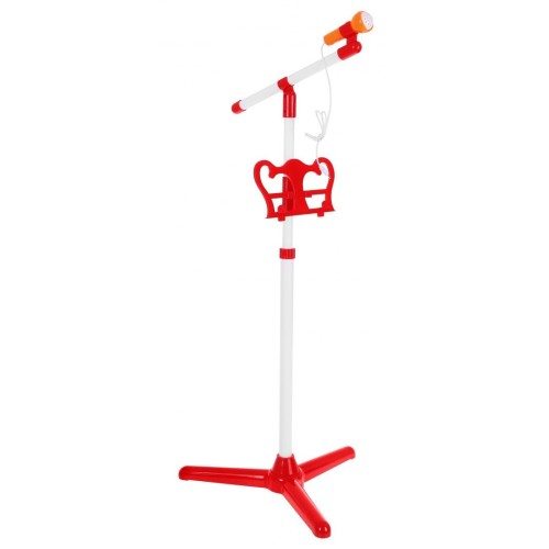 Hudobný súbor Bicie + Klávesnica + Mikrofón pre deti 3+ červený Zvuky Svetlá