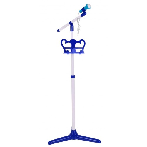 Hudobný súbor Bicie + Klávesnica + Mikrofón pre deti 3+ modrý Zvuky Svetlá