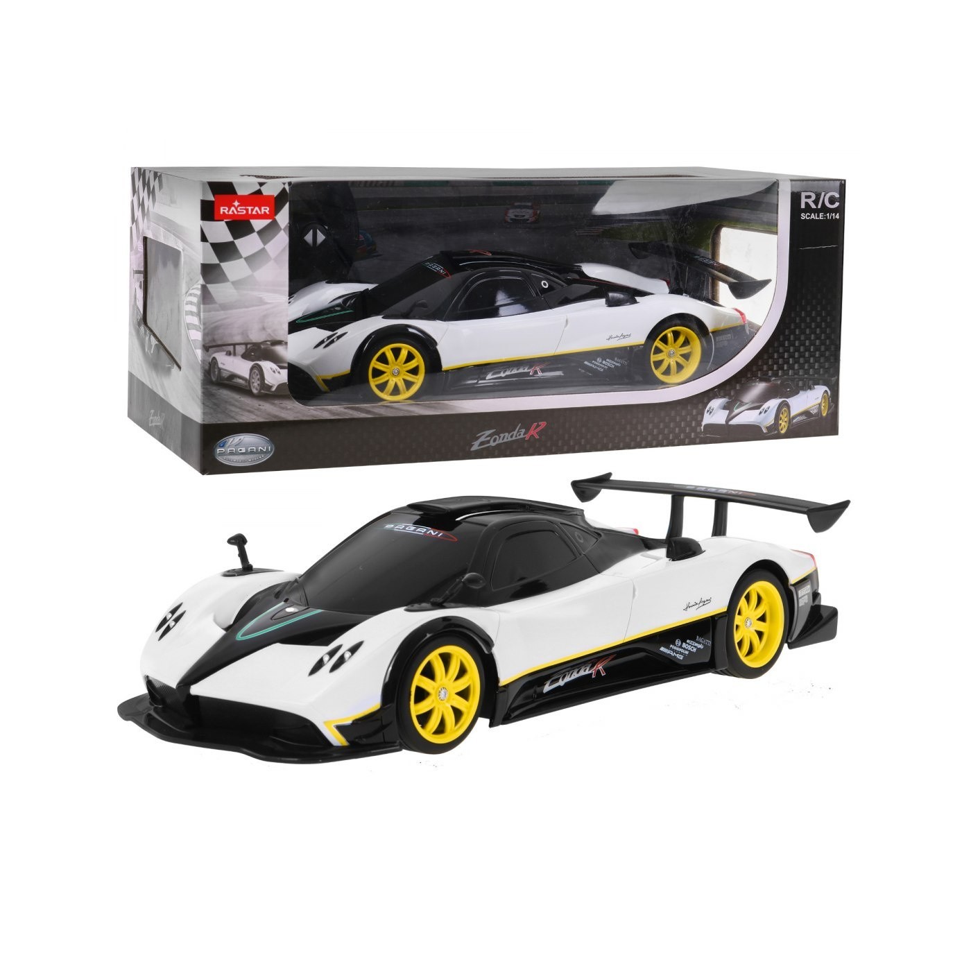 Autíčko R C Pagani Zonda Biele 1 14 RASTAR