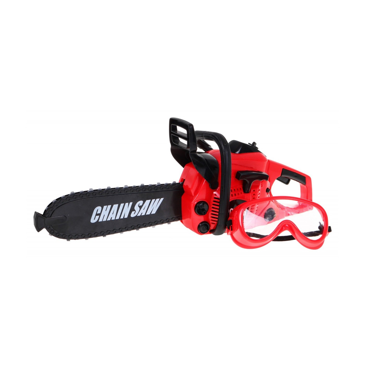 Interaktívna Reťazová píla pre deti 3+ Ochranné okuliare + Otočný reťaz + Zvuky