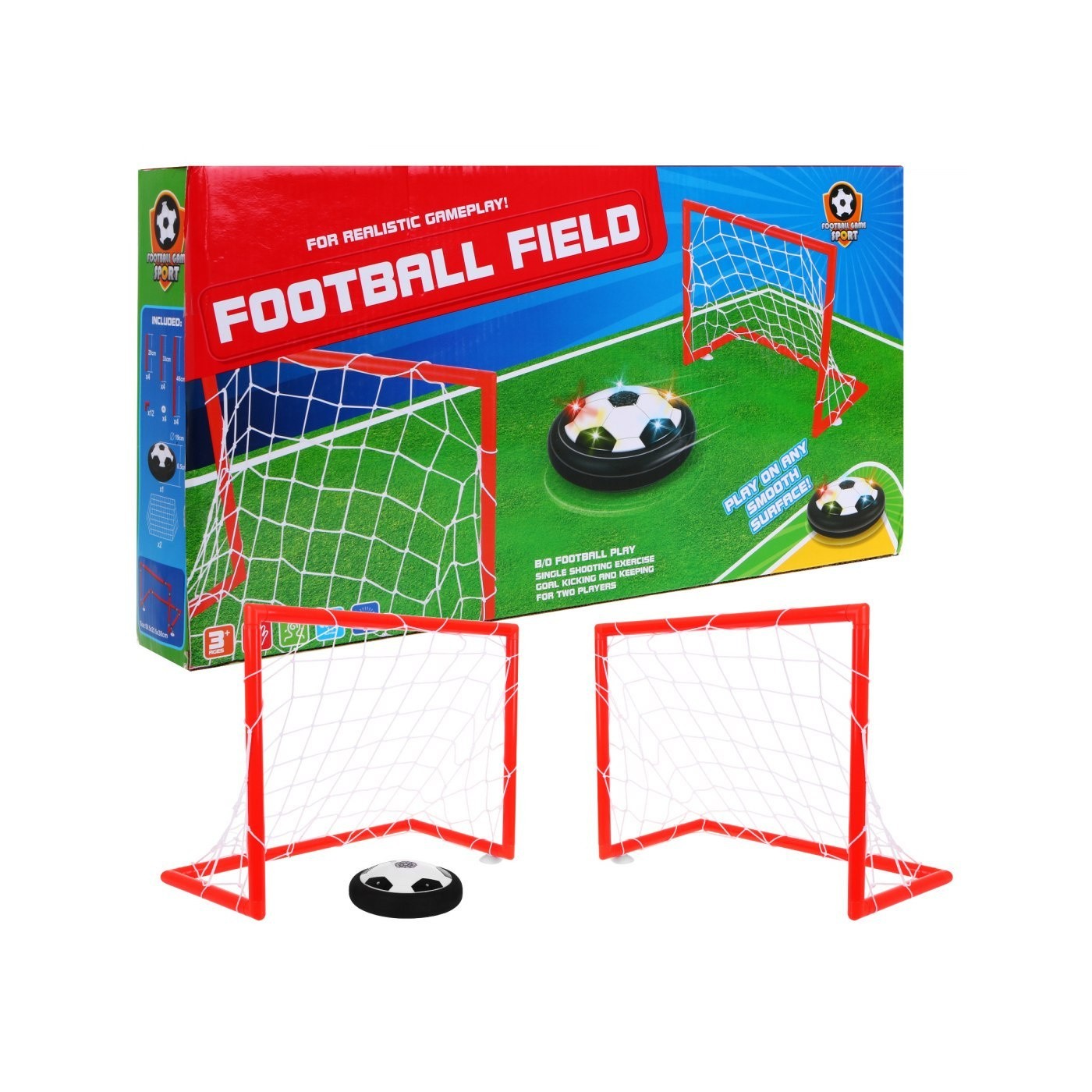 Futbalový Hover Ball vznášajúca sa lopta Bránky