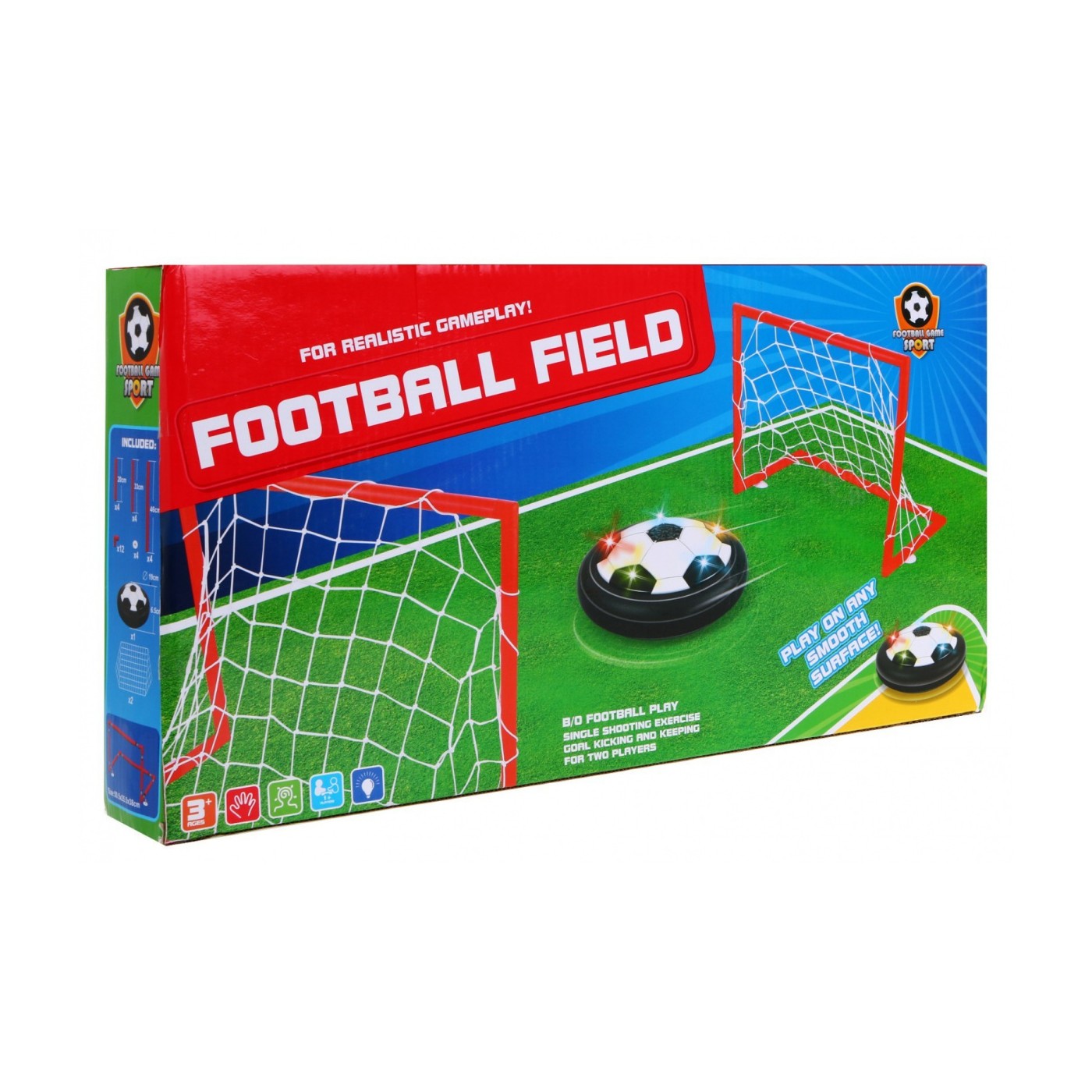 Futbalový Hover Ball vznášajúca sa lopta Bránky