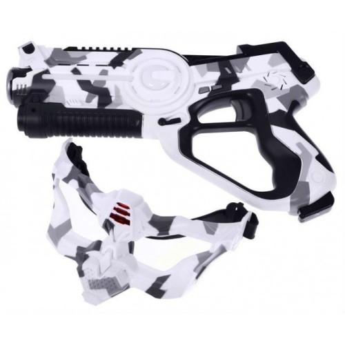 Sada 2 Laserové pištole a 2 Masky pre deti 8+ Laser Tag Moro 4 tímy + 4 druhy zbraní