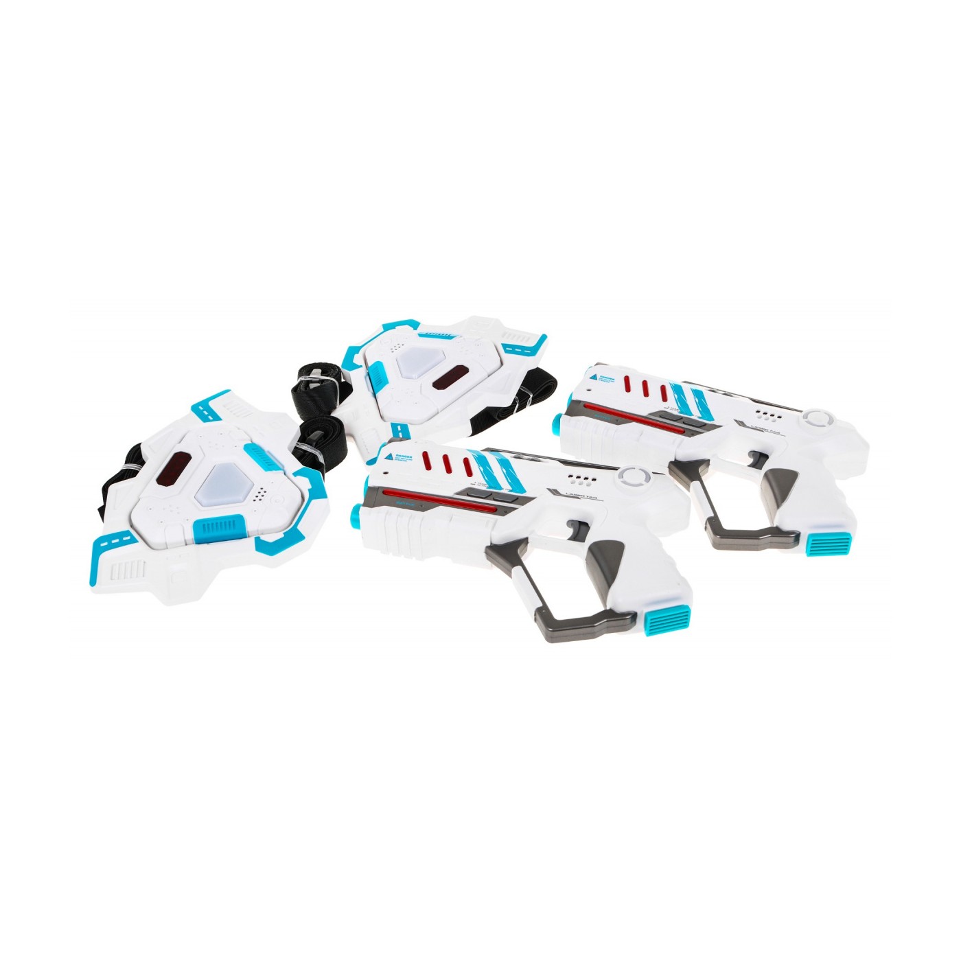 Laserové Pištole LASER TAG Biele + Vesty