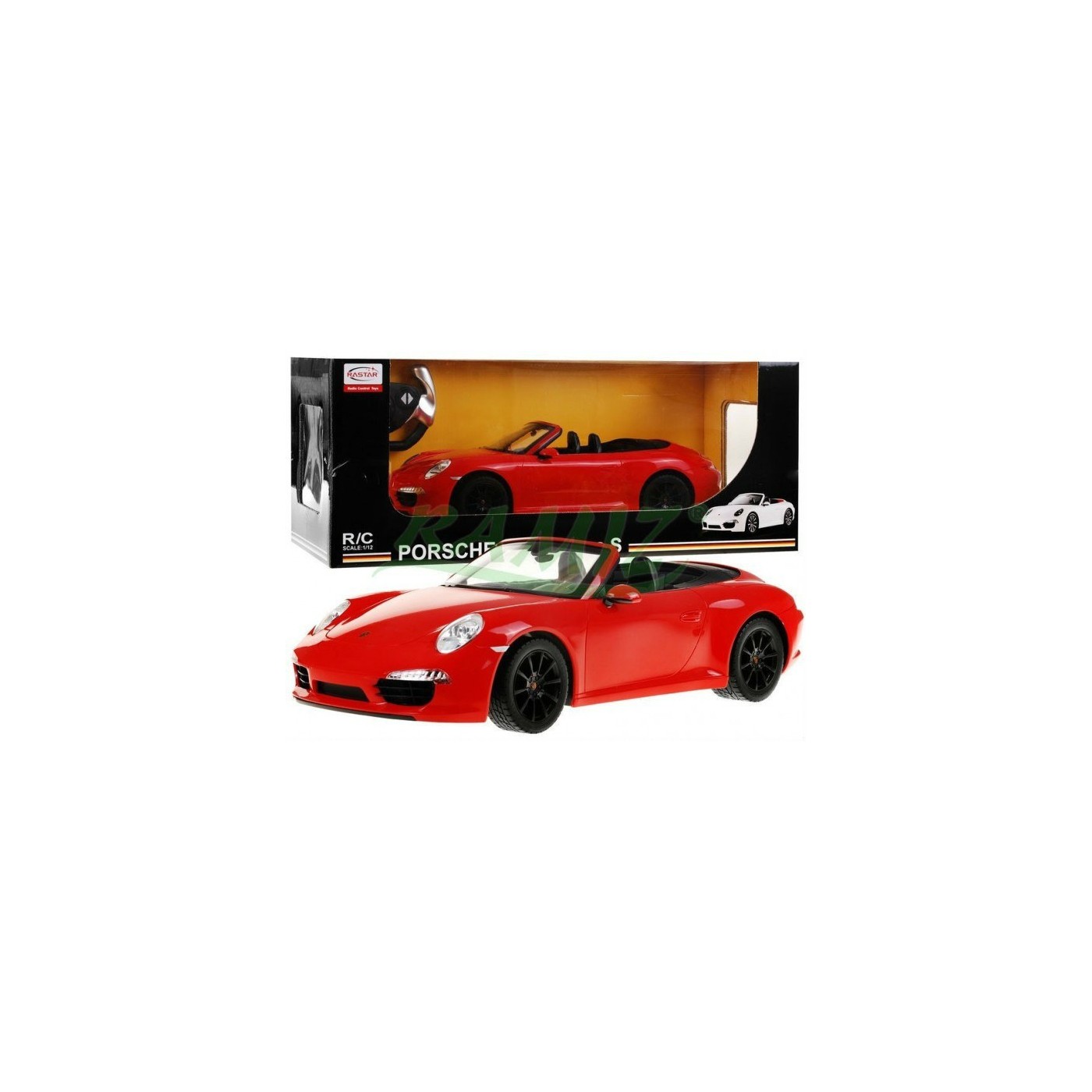 Autíčko R C Porsche 911 Carrera S Červené 1 12 RASTAR