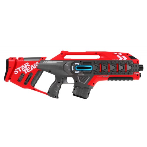 Sada 2 laserových pištolí pre deti 8+ Laser Tag Červený Žltý 4 tímy + 4 druhy zbraní