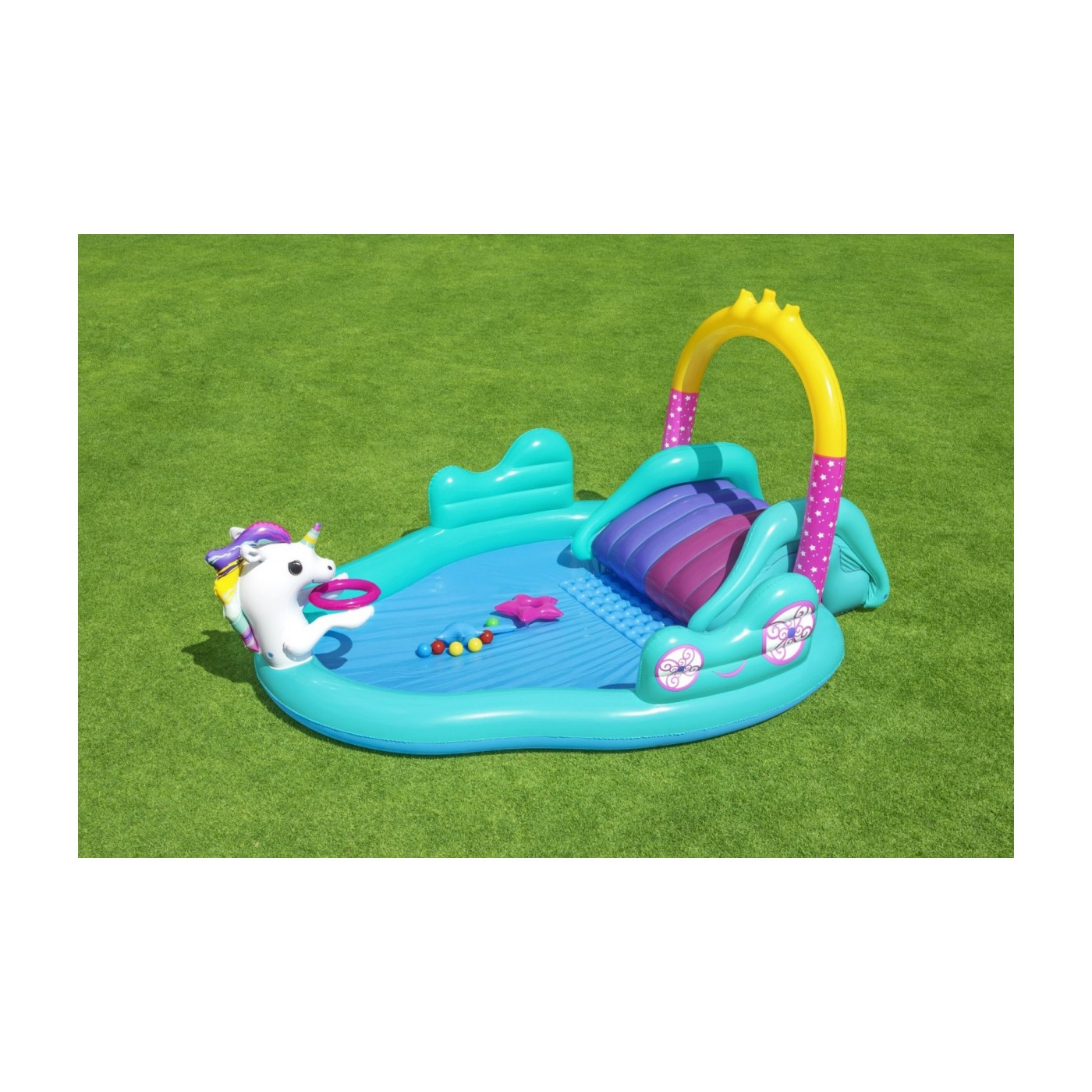 Detské ihrisko pre deti Magický svet Jednorožcov BESTWAY + Šmýkačka