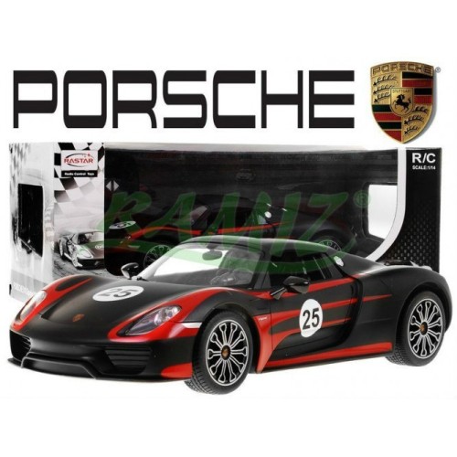 Autíčko R C Porsche 918 Performance Čierne 1 14 Rastar