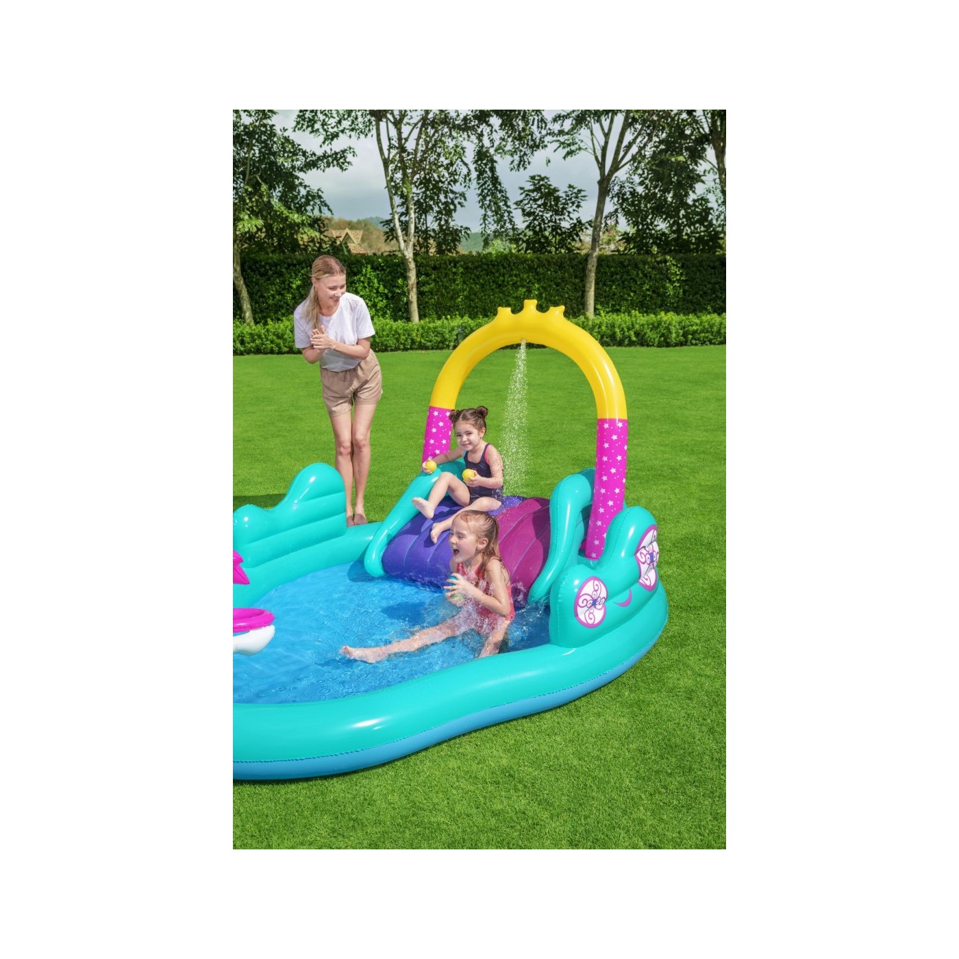 Detské ihrisko pre deti Magický svet Jednorožcov BESTWAY + Šmýkačka