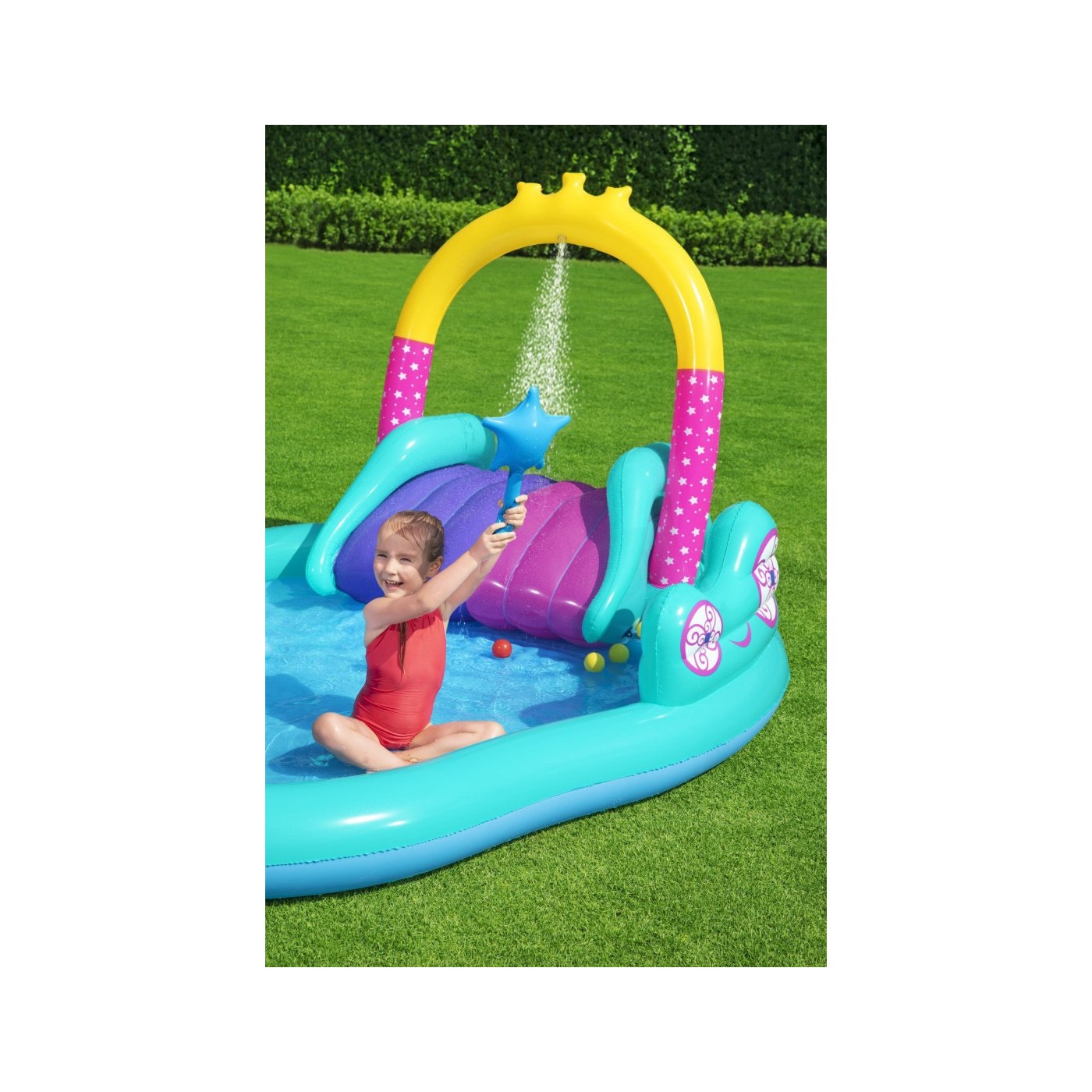 Detské ihrisko pre deti Magický svet Jednorožcov BESTWAY + Šmýkačka