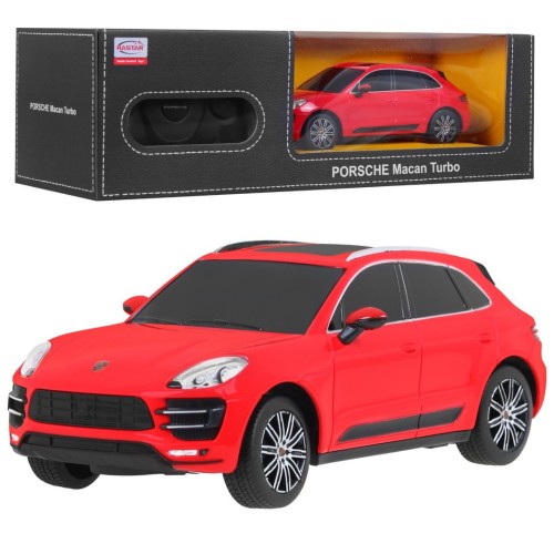 Autíčko R C Porsche Macan Turbo Červené 1 24 RASTAR