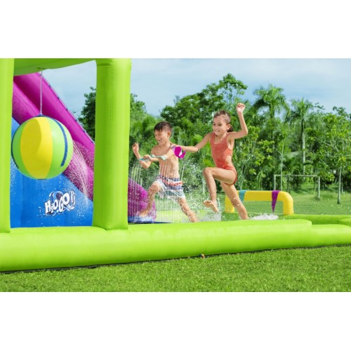 Mega Vodný park zábavy pre deti 5+ BESTWAY Prekážková dráha + Šmýkačka +Striekajúca voda