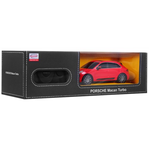 Autíčko R C Porsche Macan Turbo Červené 1 24 RASTAR