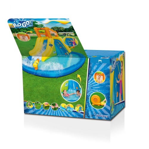 Detské ihrisko pre deti 5+ Vodný park BESTWAY + Šmýkačka + Lezenie