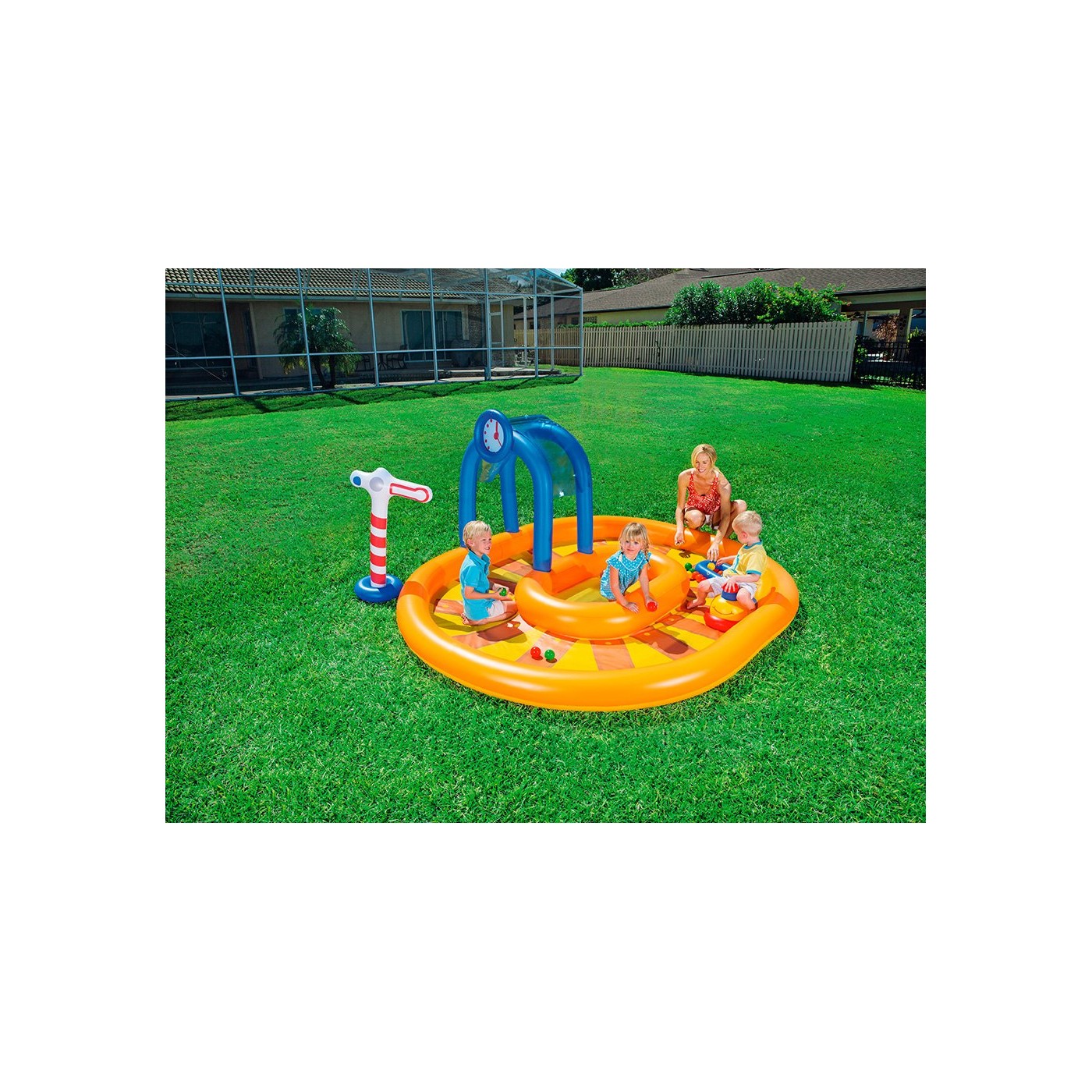 Detské ihrisko Vlak 285 x 224 cm BESTWAY