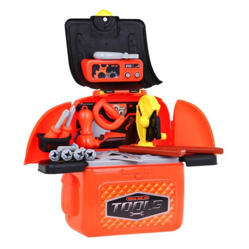 Batoh Dielňa 2v1 pre deti 3+ Prenosná sada majstra + Nástroje + Príslušenstvo