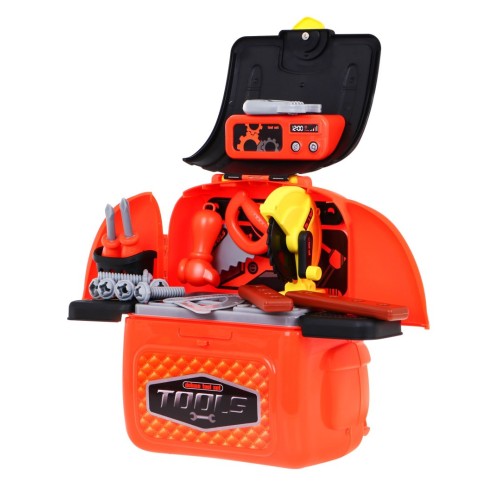 Batoh Dielňa 2v1 pre deti 3+ Prenosná sada majstra + Nástroje + Príslušenstvo