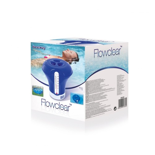 Plavák Dávkovač chemikálie s Termometrom BESTWAY