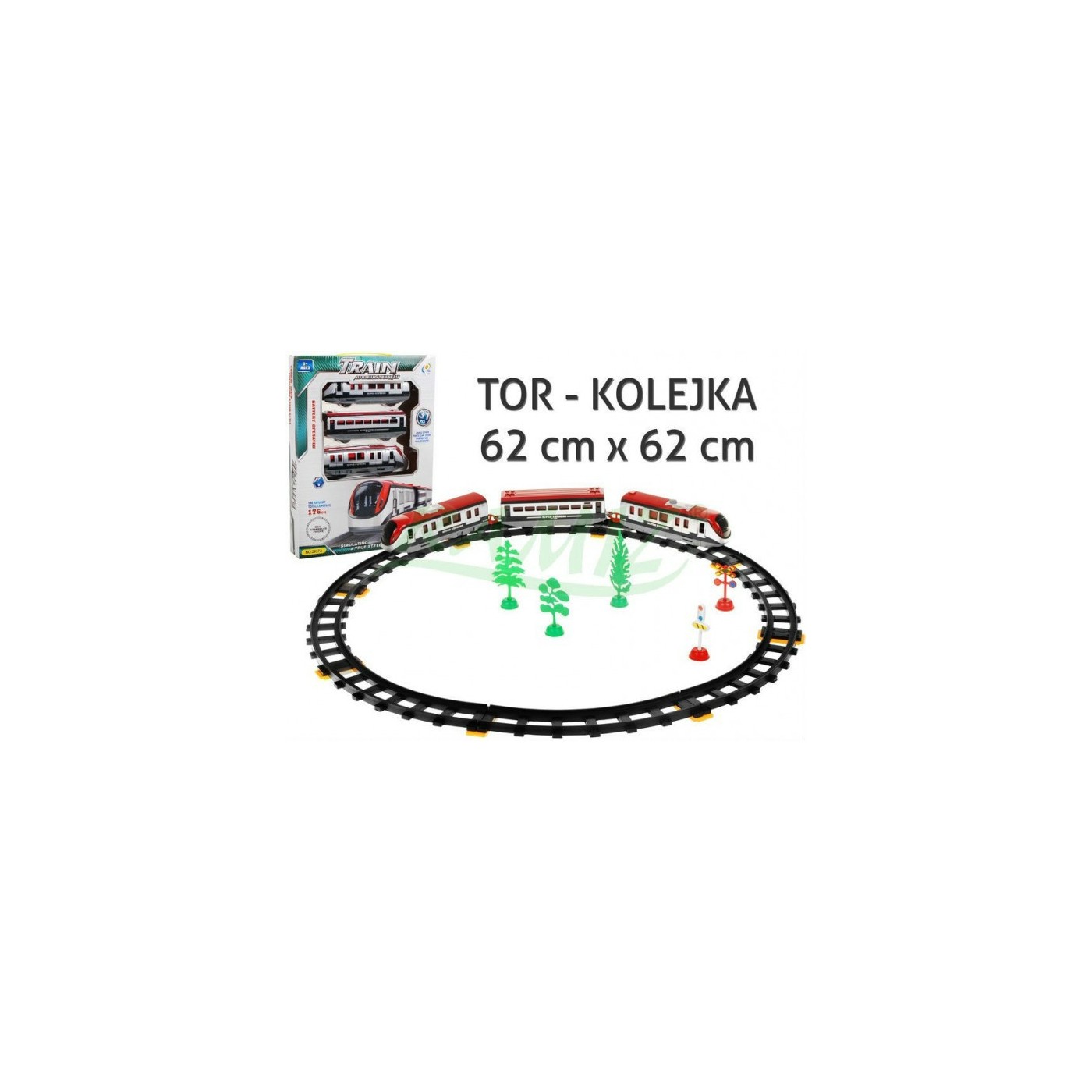 Vlak 62x62cm Koľajová dráha