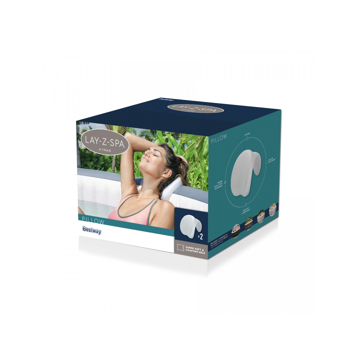 Sada 2 Vankúše pod hlavu pre Vírivku Lay-Z-Spa BESTWAY