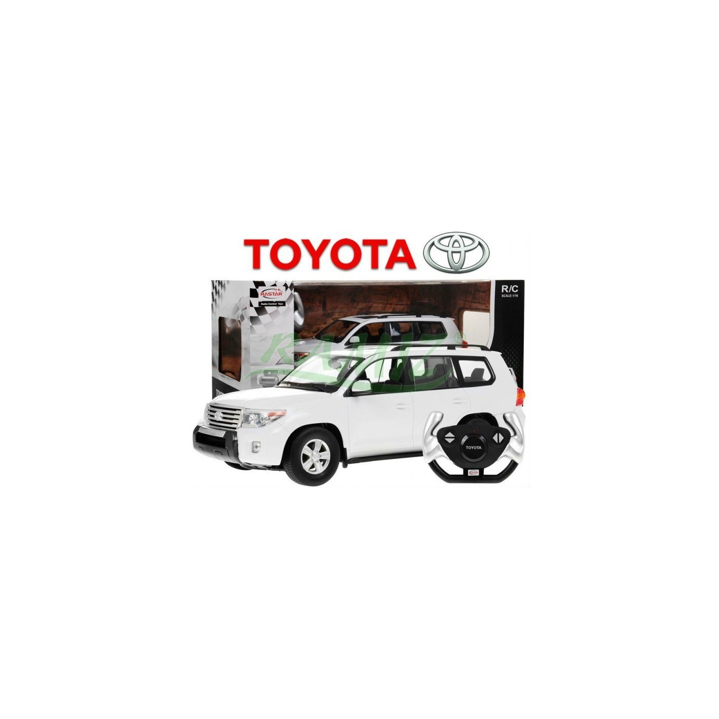 Autíčko R C Toyota Land Cruiser Biela 1 16 Rastar