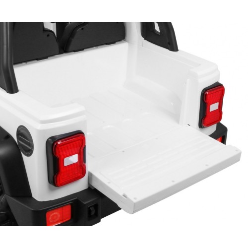 Terénne auto AllRoad pre 2 deti Biely + Pohon 4x4 + Ovládač + Pomalý štart + MP3 LED