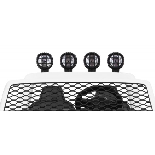 Terénne auto AllRoad pre 2 deti Biely + Pohon 4x4 + Ovládač + Pomalý štart + MP3 LED