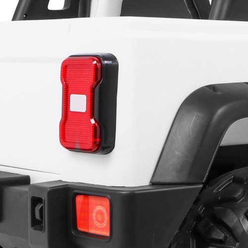 Terénne auto AllRoad pre 2 deti Biely + Pohon 4x4 + Ovládač + Pomalý štart + MP3 LED