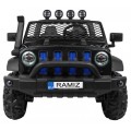 Terénne auto AllRoad pre 2 deti Čierny + Pohon 4x4 + Ovládač + Pomalý štart + MP3 LED