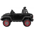 Terénne auto AllRoad pre 2 deti Čierny + Pohon 4x4 + Ovládač + Pomalý štart + MP3 LED