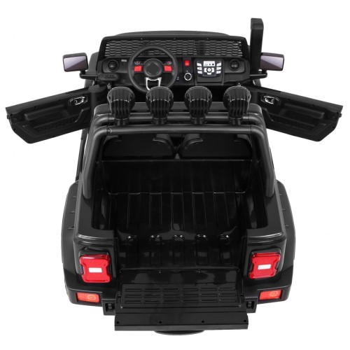 Terénne auto AllRoad pre 2 deti Čierny + Pohon 4x4 + Ovládač + Pomalý štart + MP3 LED