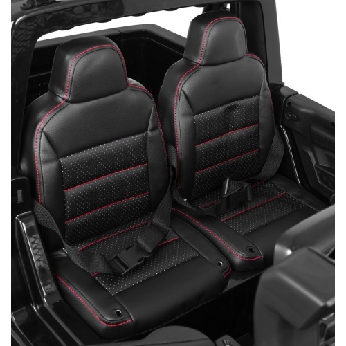 Terénne auto AllRoad pre 2 deti Čierny + Pohon 4x4 + Ovládač + Pomalý štart + MP3 LED