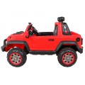 Terénne auto AllRoad pre 2 deti Červený + Pohon 4x4 + Ovládač + Pomalý štart + MP3 LED