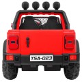 Terénne auto AllRoad pre 2 deti Červený + Pohon 4x4 + Ovládač + Pomalý štart + MP3 LED