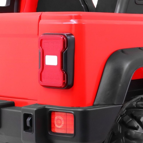Terénne auto AllRoad pre 2 deti Červený + Pohon 4x4 + Ovládač + Pomalý štart + MP3 LED