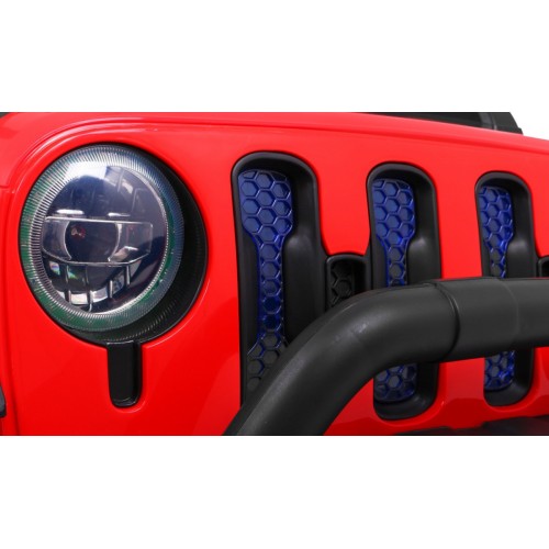 Terénne auto AllRoad pre 2 deti Červený + Pohon 4x4 + Ovládač + Pomalý štart + MP3 LED