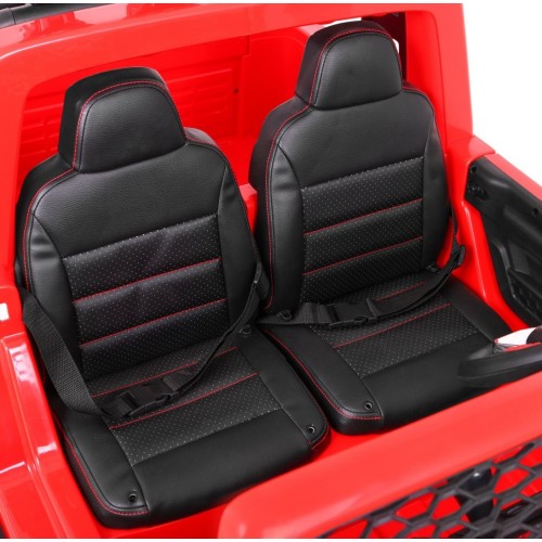 Terénne auto AllRoad pre 2 deti Červený + Pohon 4x4 + Ovládač + Pomalý štart + MP3 LED