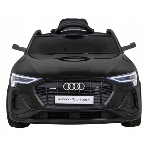 Audi E-Tron Sportback pre deti Čierny + Ovládač + Pohon 4x4 + Pomalý štart + Rádio MP3 + LED