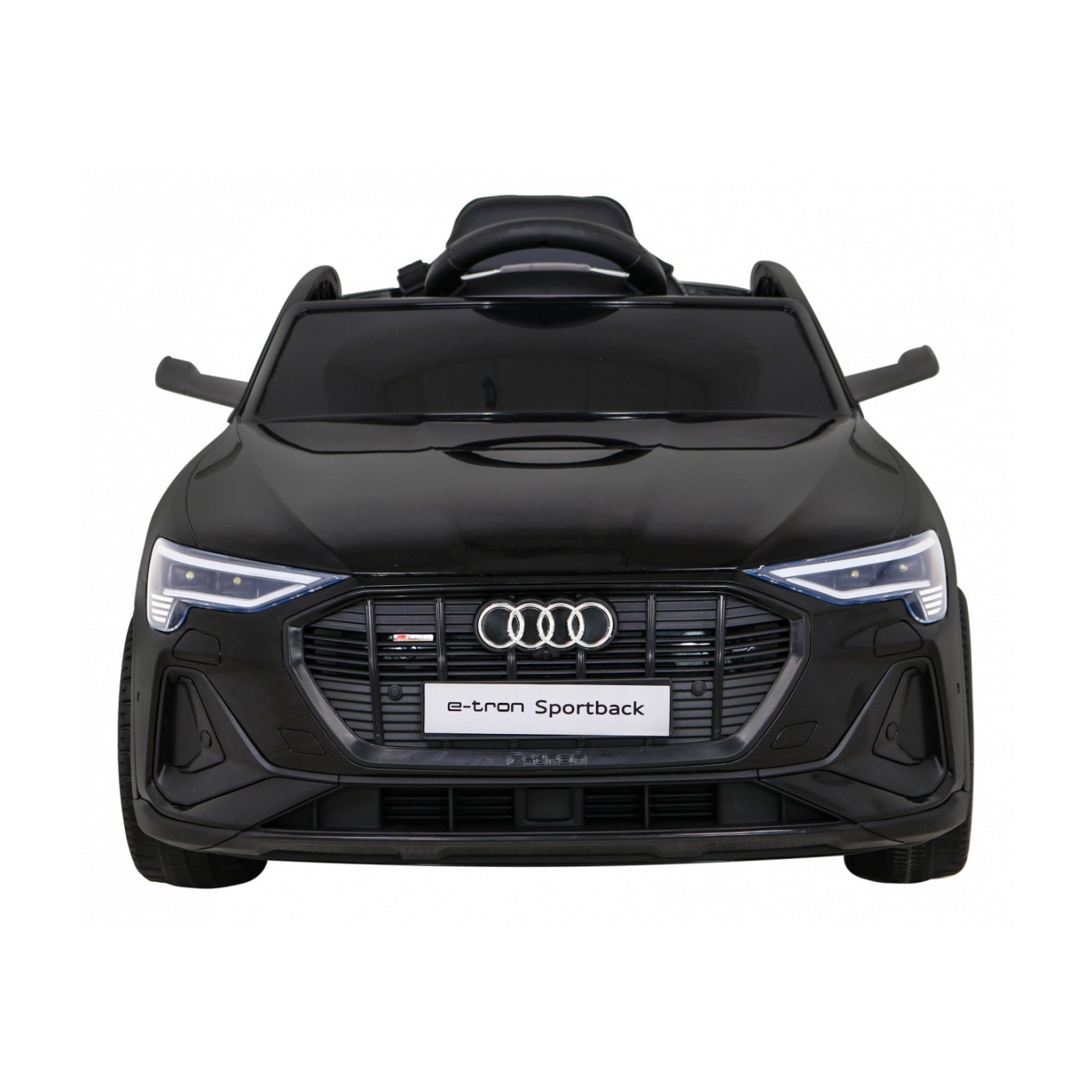 Audi E-Tron Sportback pre deti Čierny + Ovládač + Pohon 4x4 + Pomalý štart + Rádio MP3 + LED