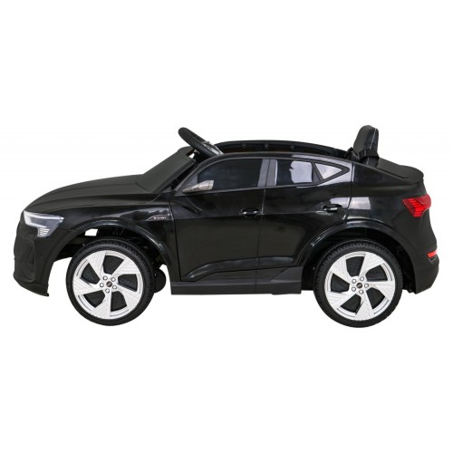 Audi E-Tron Sportback pre deti Čierny + Ovládač + Pohon 4x4 + Pomalý štart + Rádio MP3 + LED
